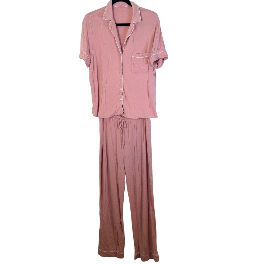 Cupcakes and Cashmere Women's L Simply Cool Pink Modal Pajama Set